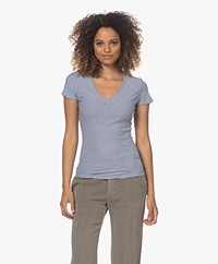 James Perse Slub Jersey V-hals T-shirt - Aurora