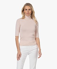 Filippa K Merino Elbow Sleeve Sweater - Pale Rose