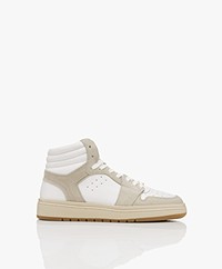 Closed Leather High-top Sneakers - Reed Beige