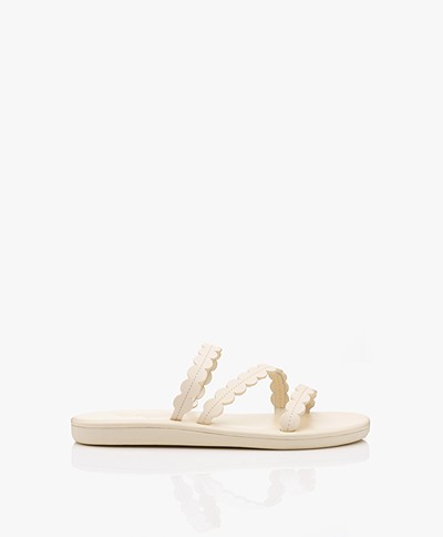 Ancient Greek Sandals Oceanis Geschulpte Leren Sandalen - Off-white