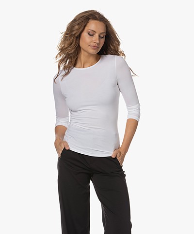Hanro Soft Touch Modal Long Sleeve - White