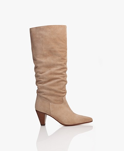 Closed Dill Suede Boots - Clay