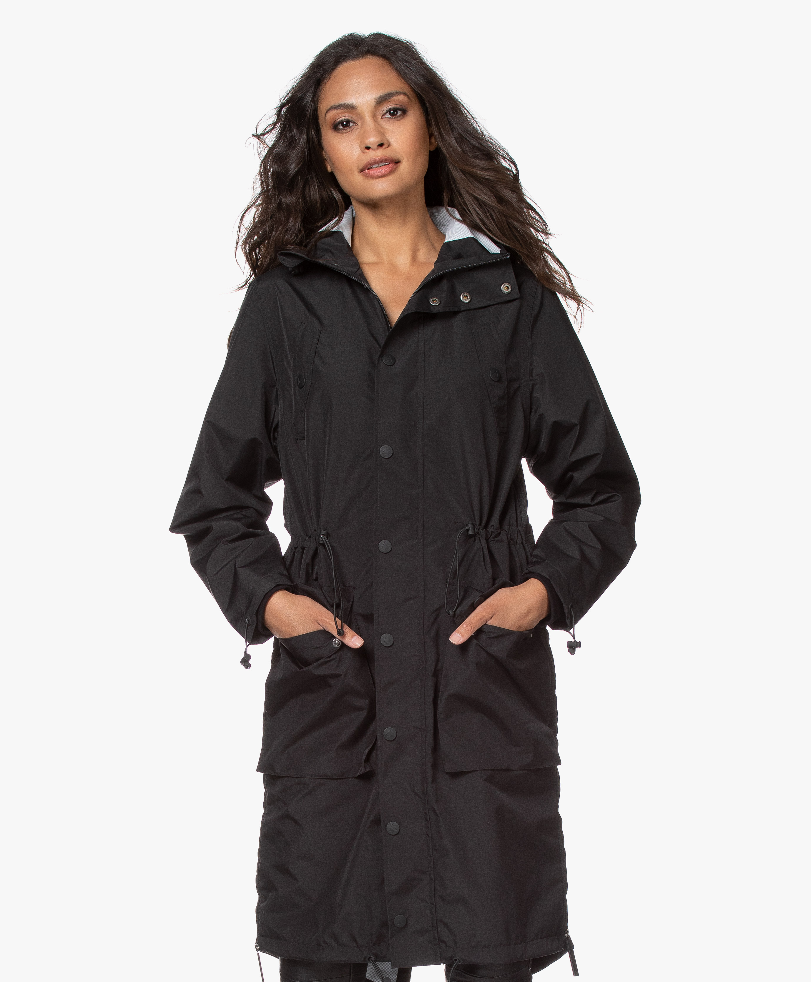 Maium Rainwear 2-in-1 Parka Lightweight Raincoat - Matt Black - maium ...