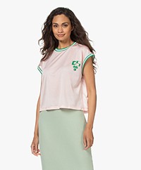 Dolly Sports Martina Perforated Mesh T-shirt - Light Pink