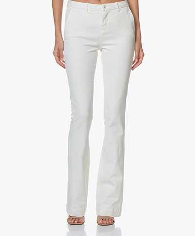 by-bar Leila Long Flared Jeans - Off-white