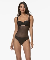 Wolford Tulle Forming String Body - Zwart