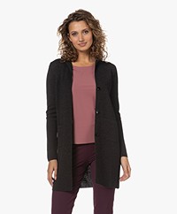 Belluna Sixteen Lang Merino Blazervest - Antraciet