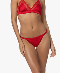 Love Stories Roomservice Lace Thong - Red