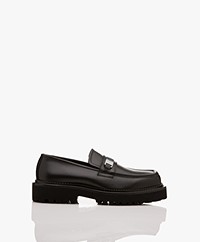 Filippa K Chunky Leren Loafers - Zwart