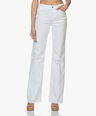 Drykorn Sweep Jeans with Wide Legs - White