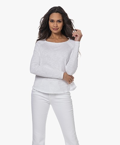 American Vintage Sonoma Slub Sweatshirt - White