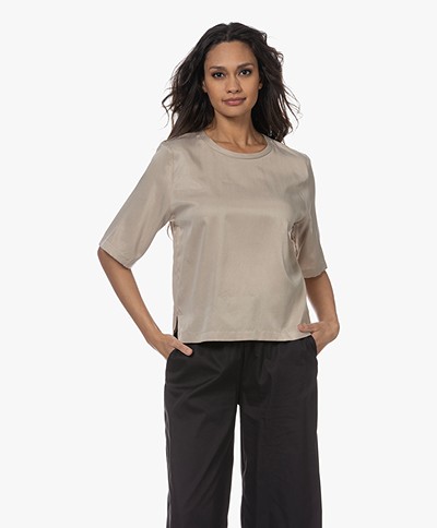 Drykorn Diedra Cupromix Blousetop - Taupe