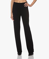 Woman by Earn Aiden Knitted Loose-fit Pants - Black