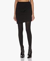 IRO Veig Jersey Cotton Blend Mini Skirt - Black