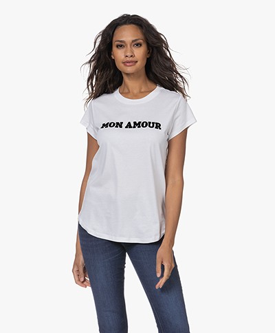 Zadig & Voltaire Woop Mon Amour Print T-shirt - Wit
