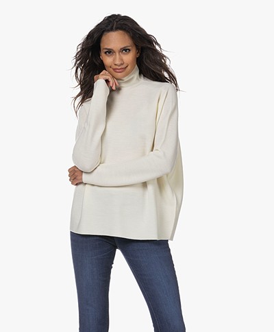 Drykorn Liora Virgin Wool Turtleneck Sweater - Off-white