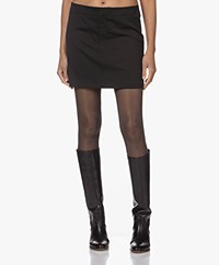 Filippa K Twill Wool Blend Mini Pencil Skirt - Black