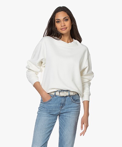 Closed Cotton French Terry Sweatshirt - Ivory