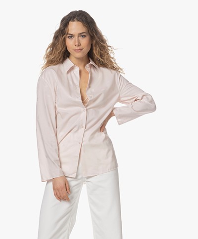 Filippa K Mabel Polka Dot Lyocell-Cotton Shirt - Soft Pink