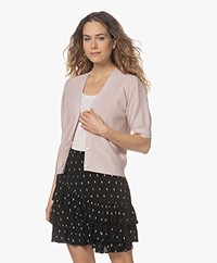 Repeat V-hals Vest met Korte Mouw - Pearl 
