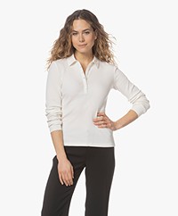 Closed Ribbed Organic Cotton Polo Sweater - Ivory