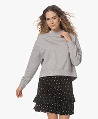 American Vintage Nemow Cropped Sweatshirt - Grey Heather