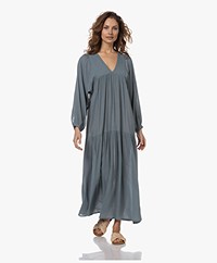 by-bar Hayley Crinkled Cotton Blend Maxi Dress - Ocean