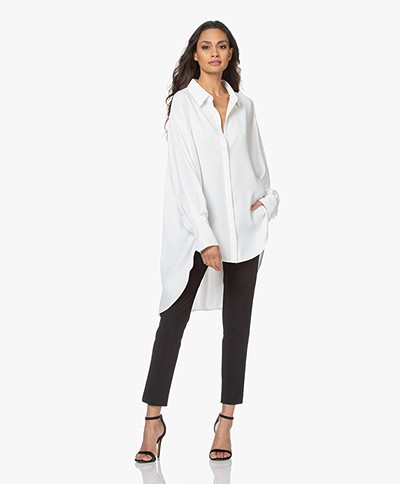 Woman by Earn Miep Crepe Blouse - Off-White
