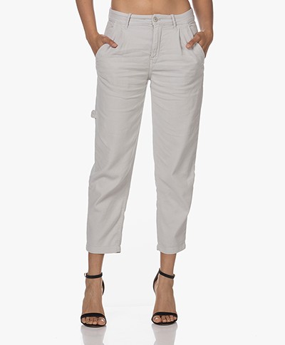 Drykorn Clever Linen Blend O-shape Pants - Grey