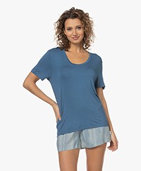 Calvin Klein Modal Jersey Scoop Neck T-shirt - Midnight