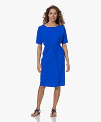 JapanTKY Kadi Travel Jersey Short Sleeve Dress - Royal Blue