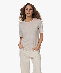 GAI+LISVA Nynne Linen T-shirt - Moonstruck