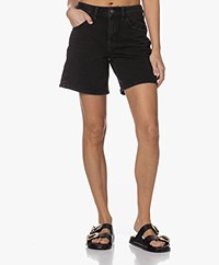Drykorn Caba Relaxed Denim Short - Anthraciet