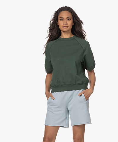 Drykorn Alenne Short Sleeve Sweatshirt - Green