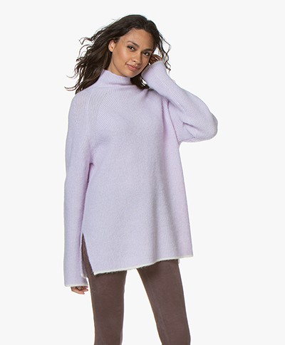 By Malene Birger Ellison Alpaca Blend Turtleneck Sweater - Cool Lavender