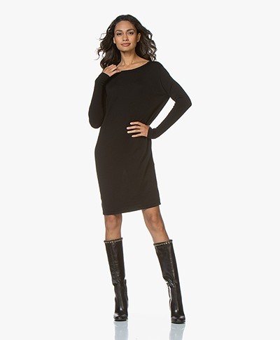 Sibin/Linnebjerg Ella Merino Sweater Dress - Black