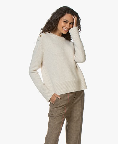 Vanessa Bruno Miro Sweater with Buttoning - Ecru