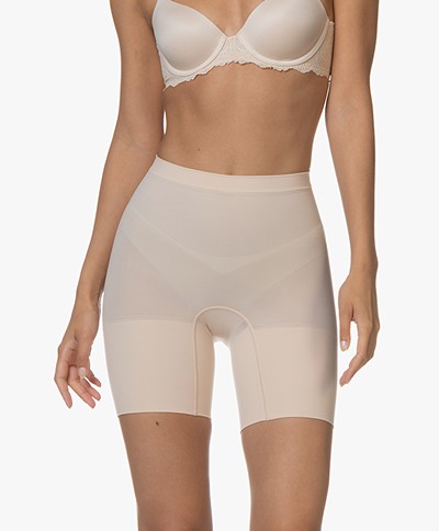 SPANX® Power Series Mid-Thigh Power Short - Soft Nude