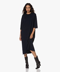 extreme cashmere N°238 Kleid Cashmere Midi Dress - Navy