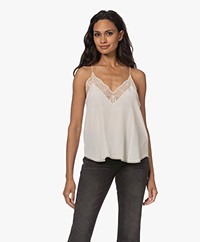 Zadig & Voltaire Christy Zijden Camisole - Ecru