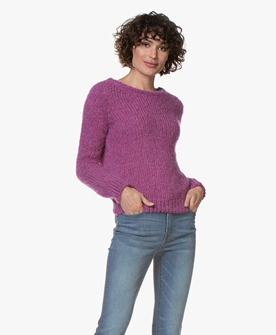 American Vintage Manina Wool Blend Sweater - Anemone Melange