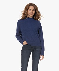 Repeat Fine Knitted Cashmere Sweater - Saphire