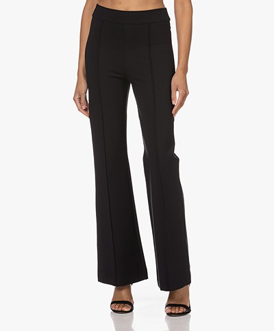 SPANX® The Perfect Ponte Jersey High-rise Flare Legging - Zwart