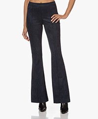 SPANX®  Faux Suede Flared Pants- Classic Navy
