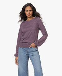 Plein Publique La Coeur Merino Wool Sweater - Purple