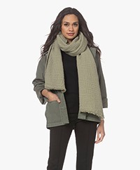 Closed Wool Blend Structured Scarf - New Jade