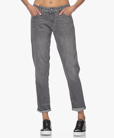 Denham Monroe Girlfriend Fit Jeans - Grey