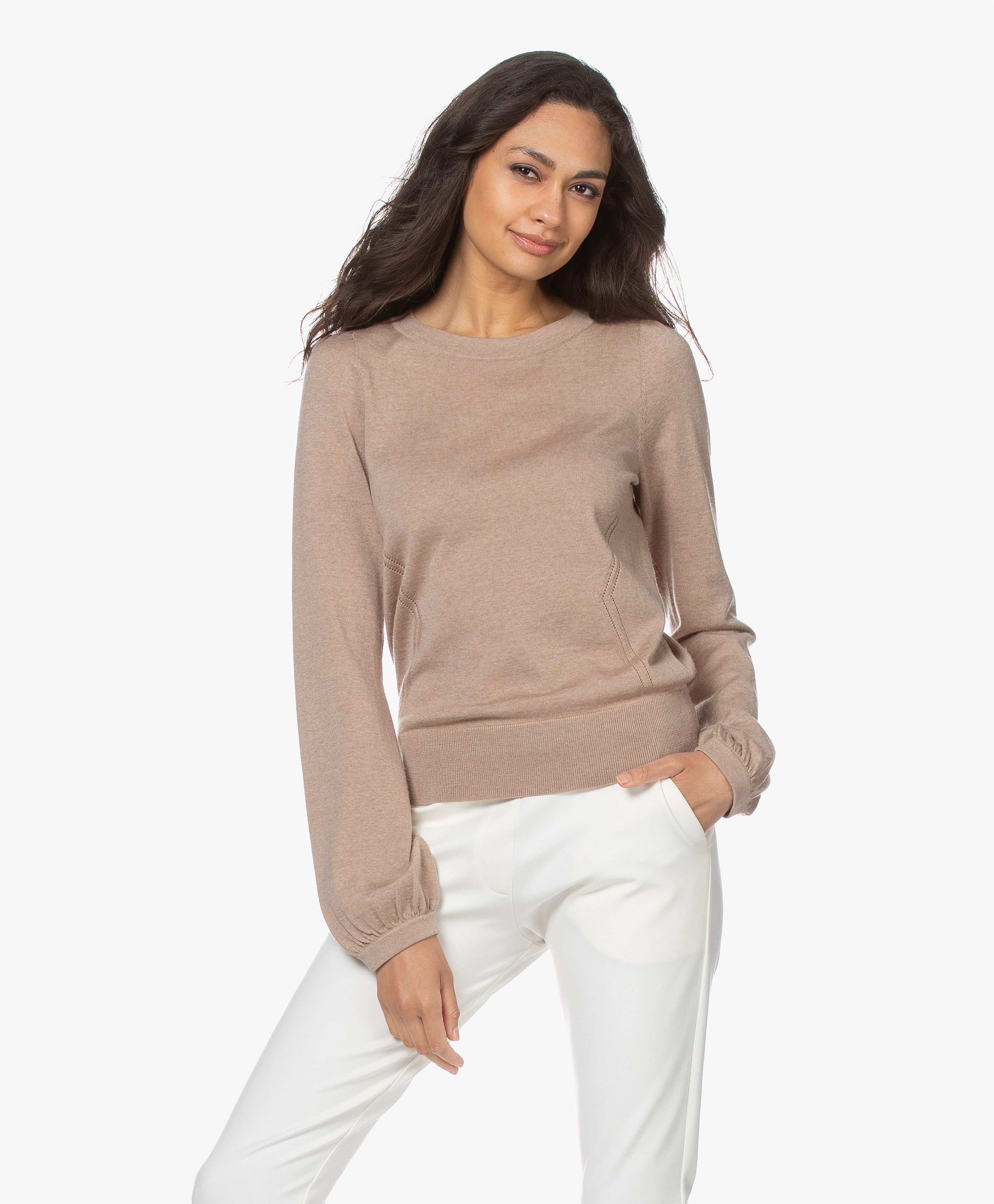 sand merino wool sweater