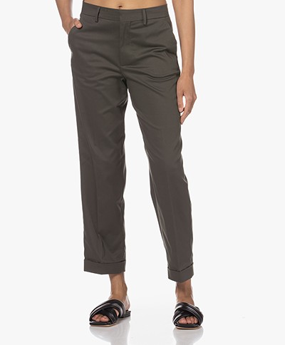 Closed Auckley Cotton-Lyocell Blend Chino - Washed Black
