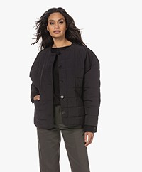 Closed Quilted Liner Jacket - Black